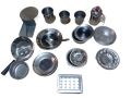 Miniature Kids Kitchen Set Stainless Steel Kids Kitchen Toys Set With  Free Plastic Basket/Bowl  Miniature Cooking Set Simulation Tableware Toy Pretend Play Cook Toy for Kids. 