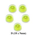 【Footprint】 5Pcs Precision Circular Mini Spirit Level Set Meter Bubble Inclinometer Green Bullseye Cameras Measure Tools Horizontal Ruler. 