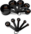 10PCS/Set - Kitchen Scales Measuring Cup And Spoon Coffee Sugar Scoop Measuring Cup Cooking Tool Baking Accessories-Black | SJR Collections. 