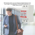 Tuya 220V WiFi Smart Metering Energy Meter tuya/smart life APP Din Rail Single-phase Smart WIFI Metering Switch. 