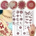 Henna stickers , Temporary Arabic design Henna Tattoo for both hands, Henna Tattoo. 