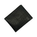 Pocket Size Black Crocodile Leather Wallet. 