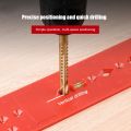 Woodworking Drill Punch Locator Jig Drill Guide Plastic Bubble Level Ruler Locator Hole Punch Tool for Woodworking. 