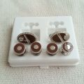 Black Cufflinks and Qamees/ Shirt Studs Set for men. 