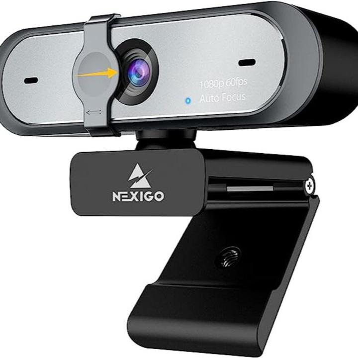 NexiGo N660P 1080P 60FPS Webcam with Software Control, Dual Microphone & Cover, Autofocus, HD USB Computer Web Camera, for OBS/Gaming/Zoom/Skype/FaceTime/Teams/Twitch