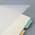 Transparent Cover Multi Subject Notebook. 