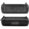 Silicone Case for Anker Soundcore Motion+ Bluetooth Speaker Waterproof Rubber Travel Carry Pouch with Carabiner(Black). 