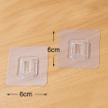 Self Adhesive Double-Sided Hook Wall Decor Transparent Hooks For Hanging Wall Storage Holder For Kitchen Bathroom Multi-Purpose Hooks for Hanging. 