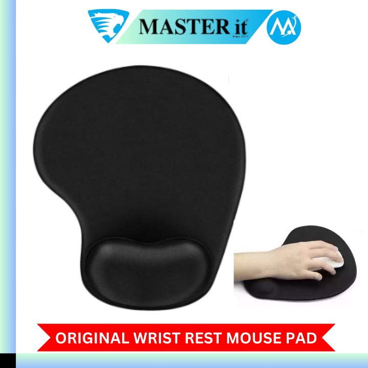 Original Mouse Pad With Cooling Gel & Foam - Thumb Shape Mousepad With Wrist Rest - Washable Mouse Mat & Non Slip