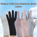 【HOT】 Summer Sunblock Driver Gloves UV Protection Driving Gloves For Women Men Breathable Touchscreen Slim Gloves Cycling Sun Gloves. 