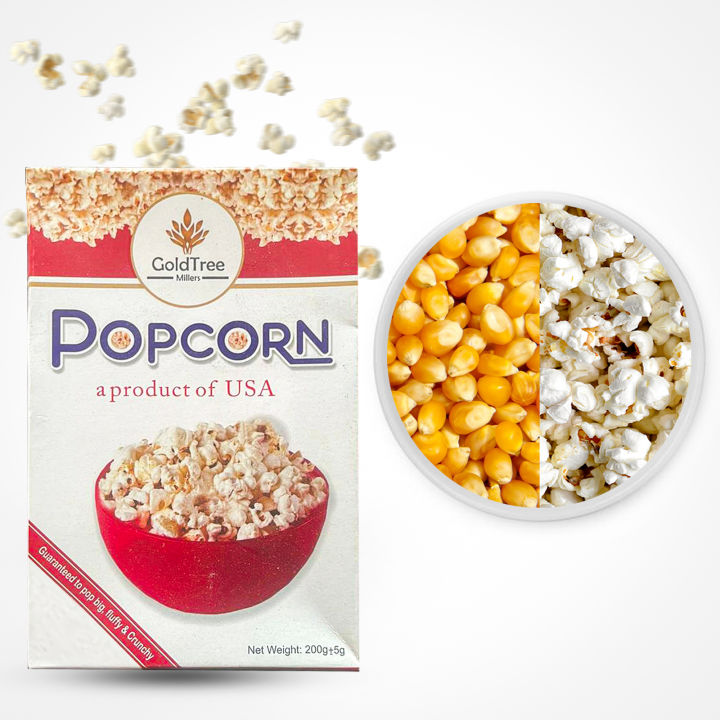 Popcorn 200 g Premium Quality Pan Popcorn Fluffy and Crunchy Export Quality