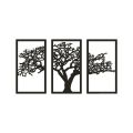 3D Wooden Tree Wall Art Decor 3 Pieces Black High Quality Gift Ideas Modern Nature Home Office Décor I Wall art I Wall art I Wall art for room decoration I Wall art for room I Wall art for bedroom. 