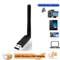 150Mbps MT7601 Mini USB WiFi Adapter 2.4GHz Wireless Network Card 802.11 b /g/n WiFi Receiver LAN Dongle For Set Top Box RTL8188. 