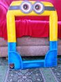 Minion theme Paper Photo Frame Photo Booth Party Decorations birthday item birthday Supplies. 