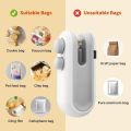 Mini Seal Machine, 2 in 1 USB Rechargeable Magnetic Heat Sealing & Cutting, Portable Handheld Vacuum Sealer for Food, Snacks, Chips, Fresh Storage, Plastic Bags Sealing Machine. (Multicolor). 