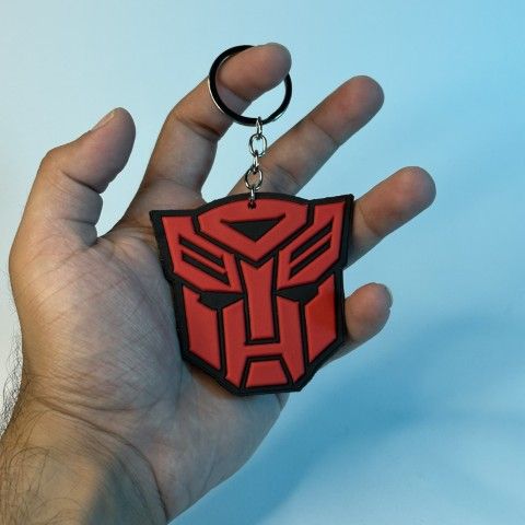 Transformers Autobot Logo Keychain | Batman Logo Keychain | Spiderman Logo Keychain | Batman vs Superman Logo Keychain | Premium Silicone Rubber Superhero Key Ring for Men, Kids, Bag Accessory, Car & Bike Keys by Trove Tastic