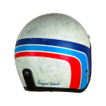 Motorcycle Helmet - Origine Classic Matt Vintage White Helmet. 