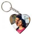 Plastic MDF Dil HEART shape  Sublimation Key Chain, For Gift Purpose. 
