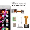 Universal TF Hybrid Sim Slot Dual SIM Card Adapter For DIY Micro SD Extender Nano Cato Android Phone All Dual SIM mobile phone. 