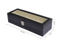 3/6 Grid Faux Leather Watch Box Unisex Display Storage Organizer Watches Case PU Leather 3 Grid Watch Box Holder Organizer Storage Box for Watches, Necklace, Bracelets. 