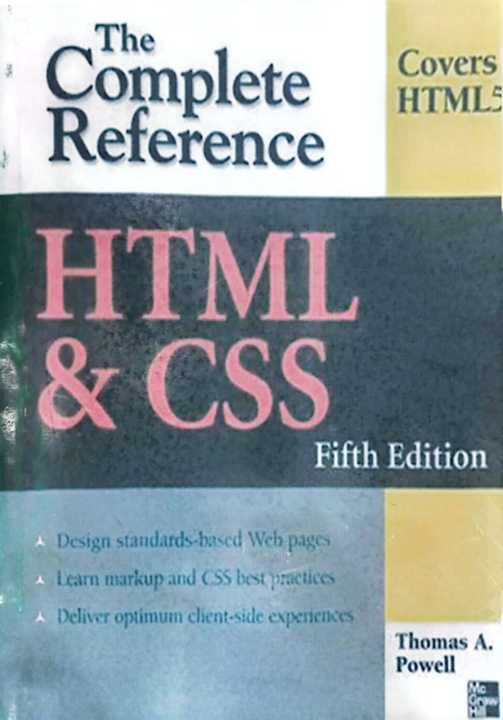 THE COMPLETE REFERENCE HTML & CSS 5TH PRINT FORM
