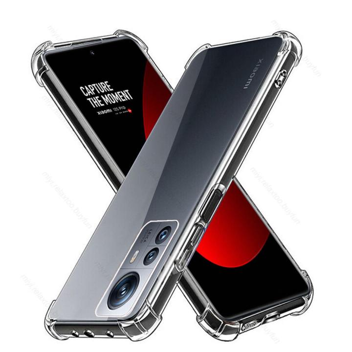 Relaxtoo For xiaomi 12 mi 12x 12s Transparent Silicone Shockproof Case For xiaomi 12 and xiaomi 12x and xiaomi 12s Camera Protect Phone Cover Fundas