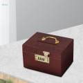 Retro Style Wooden Box Piggy Bank Treasure Chest Saving Box Children Gifts. 