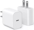 20W USB-C Power Adapter iPhone Charger with Fast Charging Capability, Type C Wall Charger. 