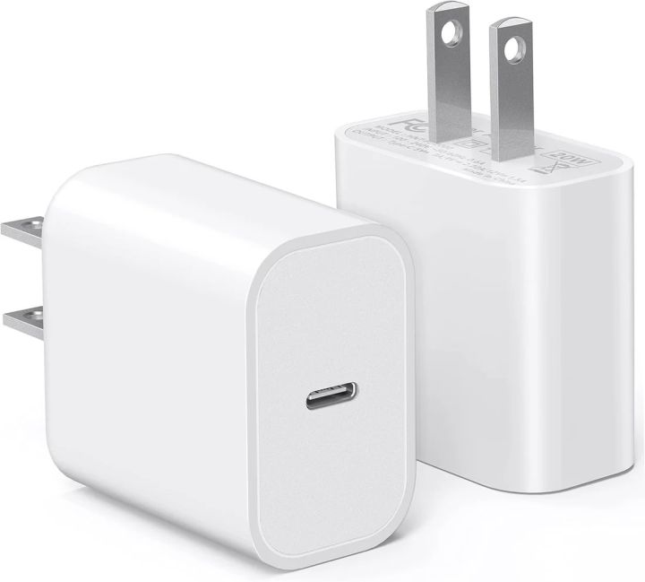20W USB-C Power Adapter iPhone Charger with Fast Charging Capability, Type C Wall Charger