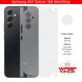Samsung Galaxy A54 Skin/Wrap 360 Protection Sheet/ Carbon fiber/ Matte/ Transparent/ Lamination Back And Sides Included Camera Skin. 