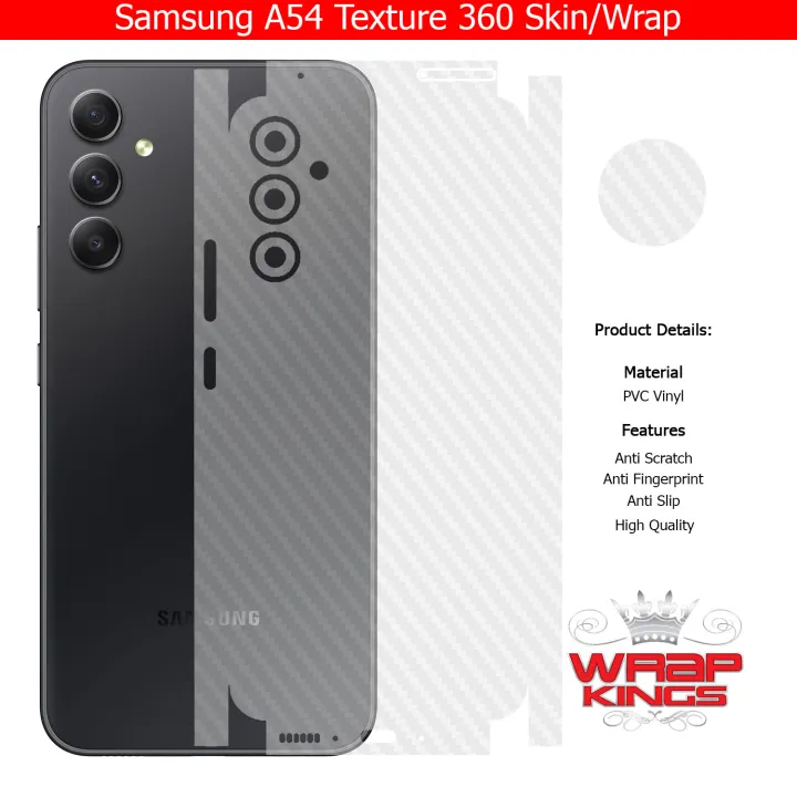 Samsung%20Galaxy%20A54%20Skin/Wrap%20360%20Protection%20Sheet/%20Carbon%20fiber/%20Matte/%20Transparent/%20Lamination%20Back%20And%20Sides%20Included%20Camera%20Skin%20-%20Image%209