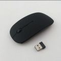 Slim Black Optical USB Wireless Mouse with 3-Button Ergonomic Design | Micro Slim Wireless Mouse | Rechargeable and Portable for Work | School or Travel Gaming |PC Computers, Laptops | Black. 