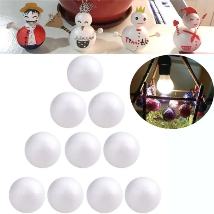 Crafts Mini Foam Balls Polystyrene Round Christmas Balls White ...