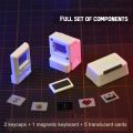 Macintosh Keycaps Magnetic Custom classic retro apple Translucent Mechanical Keyboard Keycaps. 