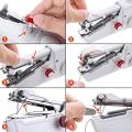 Mini Sewing Machine Easy Sewing Stitch Sew Needlework Handy Stitch Sewing Silai Machine Mini Handheld Machine Portable Machine Fabrics And Clothes 4 AA Batteries (Not Included). 