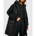 Parachute Long Pocket Gilet For Women | Sleeveless Long Jacket With Adjustable Drawstrings at Waist. 