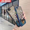 JIUMOO For Iphone 6 Iphone 6s Case Cartoon Cute Gundam Frosted Transparent Back Cover Lens Camera Protect Phone Case Edge Full Cover Casing Hard Cases. 