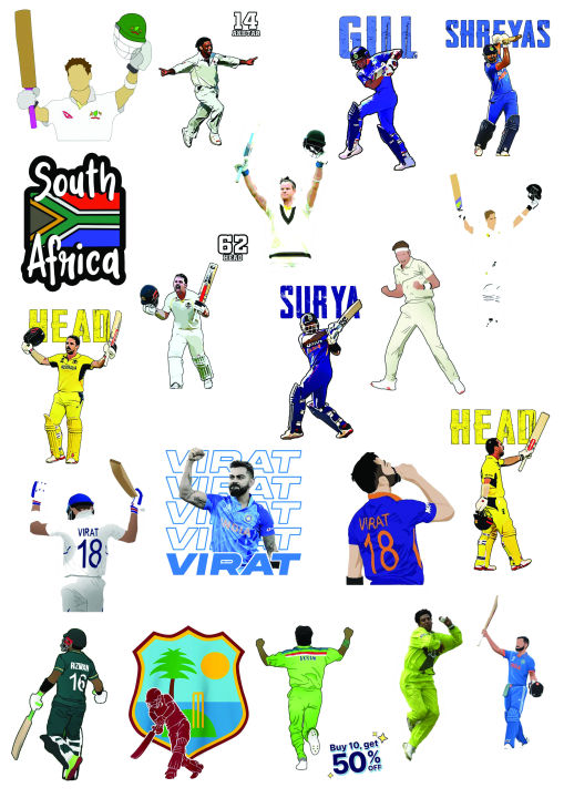 Random%20Mix%20Cricket%20Sticker%20Pack%20(20/40/60/80/100%20Pcs)%202%20Inch%20Premium%20Quality%20Stickers%20for%20Laptop,%20Bottle,%20Phone,%20Scrapbook,%20Wall,%20Diary%20%E2%80%93%20Perfect%20for%20Cricket%20Fans,%20Lovers%20&%20Collectors%20-%20Image%206