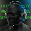 Gaming Headphone / Headset / RGB Lighting / Thunder V5000 / Super Bass / Beats / Stereo / Dual 3.5mm Plug Interface with Microphone / HD Music / Smart / Fancy / Stylish / Mobile / Laptop / Desktop / PC. 