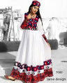 Traditional Yellow Afghani Dress – Hand-Embroidered Mirror Work, Sizes 13-27. 