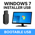 Windows 7 32 & 64 Bit All Versions Bootable USB. 