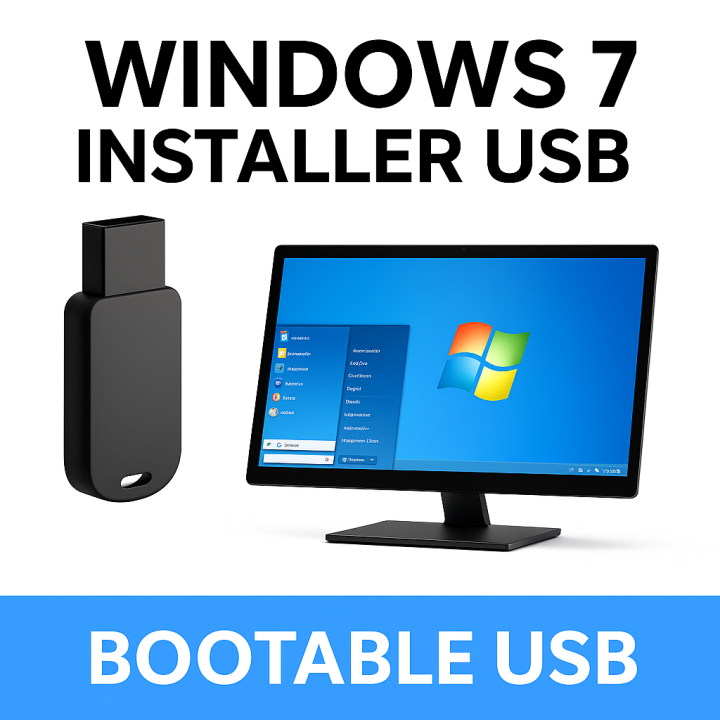 Windows 7 32 & 64 Bit All Versions Bootable USB