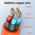 120W 6A Gaming Super Fast Charge Data Cable USB To Type-C Mobile Charger Liquid Silicone For Phone Playing Game. 
