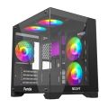 BOOST PANDA GAMiNG PC CASE BLACK WiTHUT FAN. 