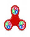 3 Sided Led Light Fidget Spinner - Red. 
