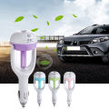 Kebidu Car Air Freshener 12V Car Mini Air Purifier Humidifier Aromatherapy Oil Mist Diffuser Fogger - Green. 