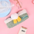 Green Duck Plush Pencil Pouch. 