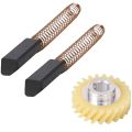 k5ss kitchen aid mixer parts-3 x Worm Gears
6 x Carbon Motor Brushes-Black&yellow. 