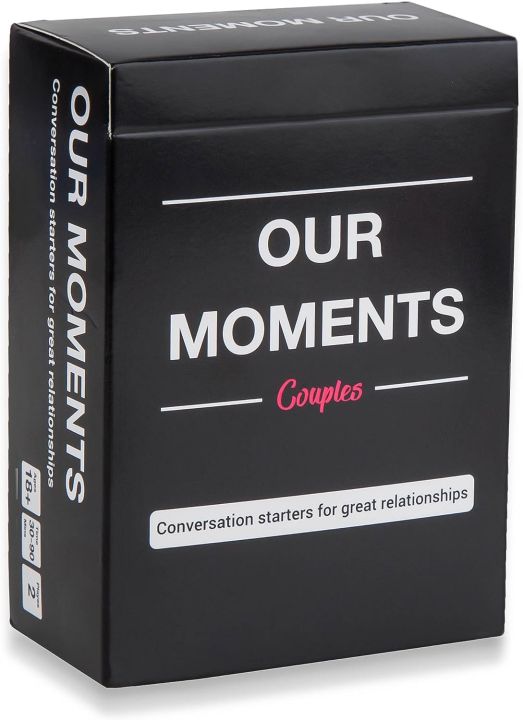 OUR MOMENTS Couples: 100 Conversation Starters for Great Relationships - Fun Conversation Cards Game for Couples