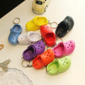 Factory direct sales mini hole shoes keychain pendant slippers small shoes accessories backpack hanging accessories temu cross-border. 